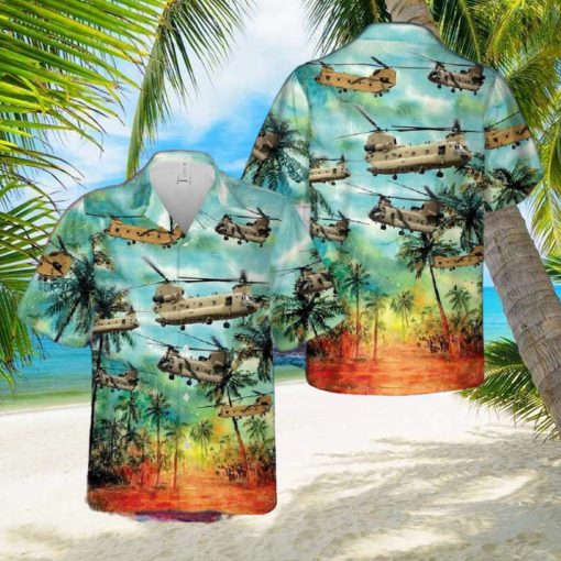 Australian Army Boeing Ch 47f Chinook Hawaiian Shirt