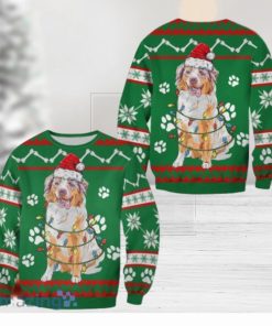 Australian Shepherd Green Christmas Sweatshirt Christmas Ugly Sweater