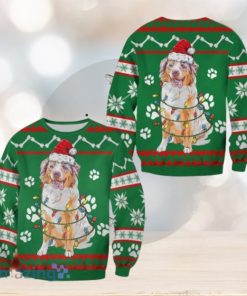 Australian Shepherd Green Christmas Sweatshirt Christmas Ugly Sweater