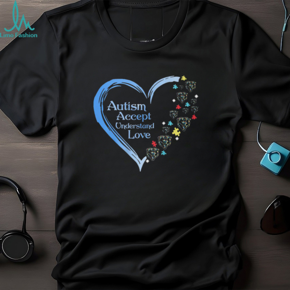 Autism Accept Understand Love Chicago Bear Shirt Autism Accept Understand Love Chicago Bear Shirt