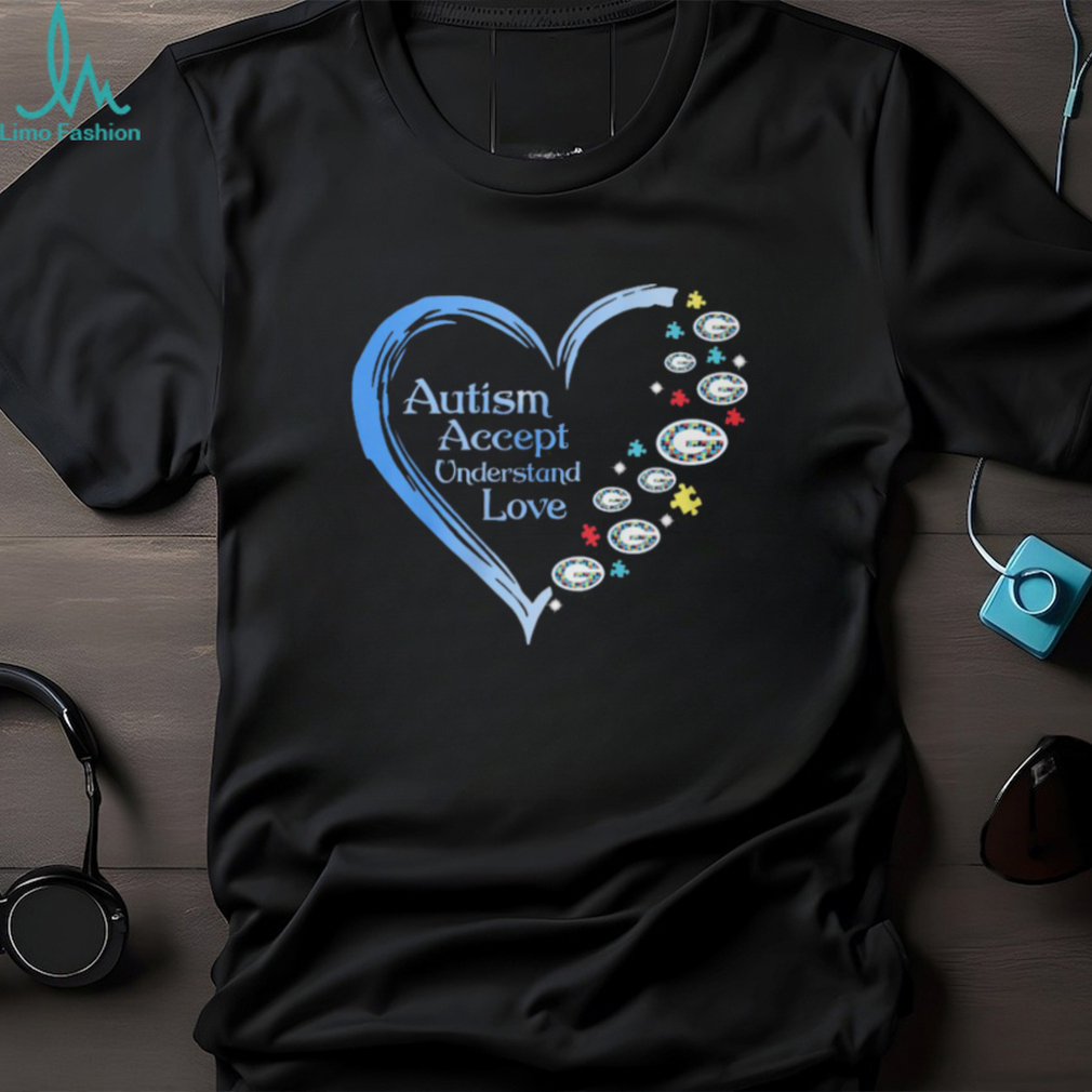 Autism Accept Understand Love Green Bay Packers Shirt Autism Accept Understand Love Green Bay Packers Shirt