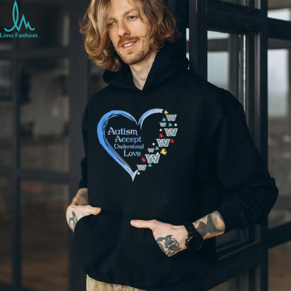 Autism Accept Understand Love Washington Commanders Shirt Autism Accept Understand Love Washington Commanders Shirt