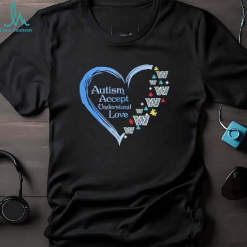 Autism Accept Understand Love Washington Commanders Shirt