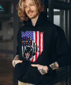 Autism dad bear american shirt