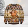 Bud Light Beer In White Pattern Ugly Christmas Sweater