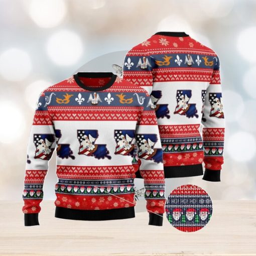 Awesome Louisiana Ugly Christmas Sweater AOP All Over Printed Sweater