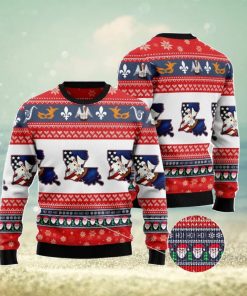 Awesome Louisiana Ugly Christmas Sweater AOP All Over Printed Sweater