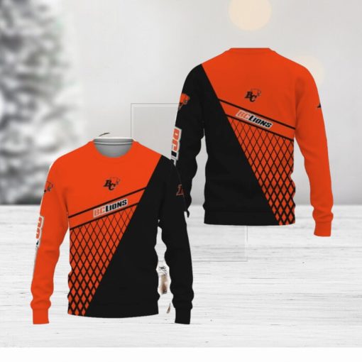 BC Lions American Sports Team Victory Champion Knitted Christmas Sweater All Over Print