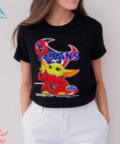 Baby Yoda Balloon Houston Texans Logo Shirt