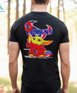 Baby Yoda Balloon Houston Texans Logo Shirt