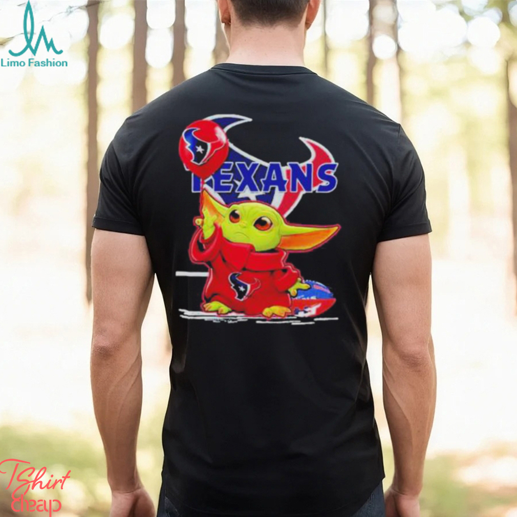 Baby Yoda Balloon Houston Texans Logo Shirt Baby Yoda Balloon Houston Texans Logo Shirt