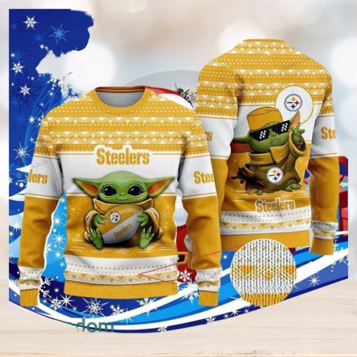 Baby Yoda Nfl Pittsburgh Steelers Ugly Christmas Sweater Special Gift For Men Women