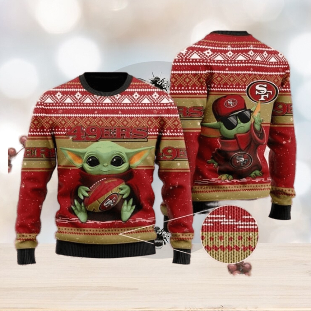San Francisco Giants Baby Yoda Star Wars Ugly Christmas 3D Hoodie