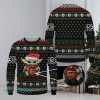 Canada Knitted Christmas Ugly Sweater 3D, Haida Eagle Feathers White