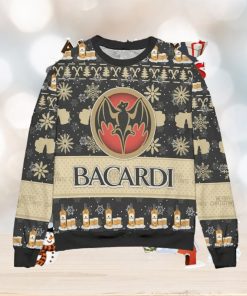 Bacardi Rum Snowflake Ugly Christmas Sweater Special Gift For Men Women