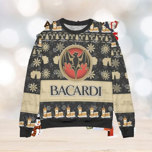 Bacardi Rum Snowflake Ugly Christmas Sweater Special Gift For Men Women