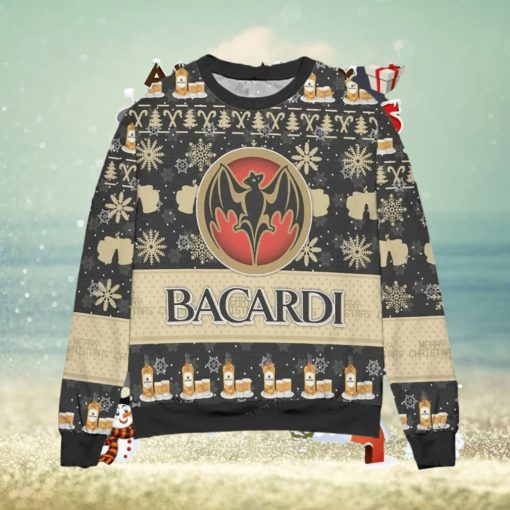 Bacardi Rum Snowflake Ugly Christmas Sweater Special Gift For Men Women