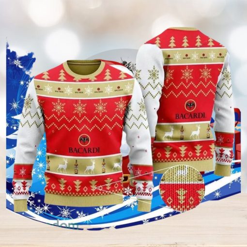 Bacardi White Christmas Ugly Christmas Sweater Special Gift For Men Women