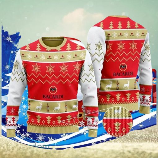 Bacardi White Christmas Ugly Christmas Sweater Special Gift For Men Women