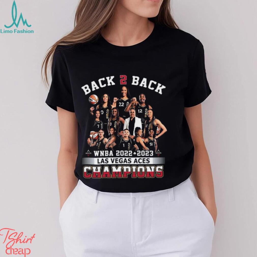 2022 2023 WNBA Champions Las Vegas Aces Back 2 Back Shirt - Limotees