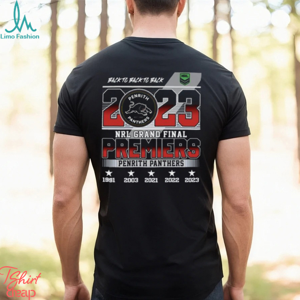 Penrith Panthers 3-Peat Premiers Back To Back To Back Shirt