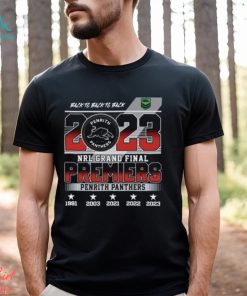 Back To Back To Back Penrith Panthers 2023 NRL Grand Final Premiers T Shirt