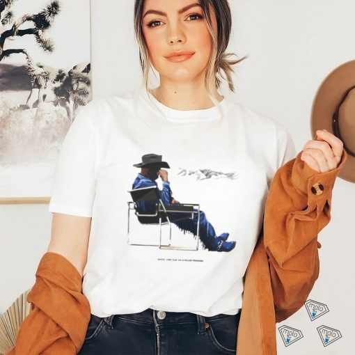 Bad Bunny Sitting Cowboy Shirt