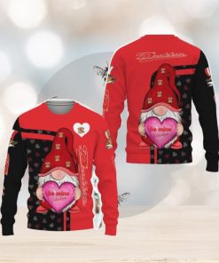 Baie’ ‘Comeau Drakkar Be Mine Valentine Gnomes With Valentine Football American Valentine Day Knitted Xmas Sweater