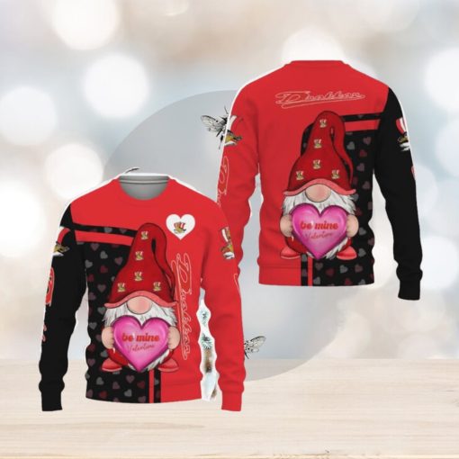 Baie’ ‘Comeau Drakkar Be Mine Valentine Gnomes With Valentine Football American Valentine Day Knitted Xmas Sweater