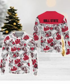 Ball State Cardinals Champions 3D Sweater Leaf Logo Gift For Men And Women Christmas