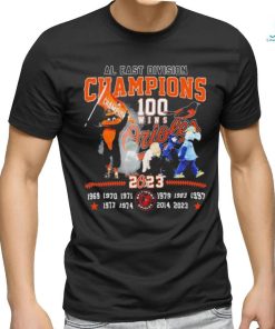 Baltimore Orioles 100 Wins AL East Division Champions 2023 Shirt