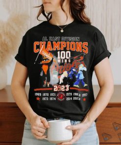 Baltimore Orioles 100 Wins AL East Division Champions 2023 Shirt