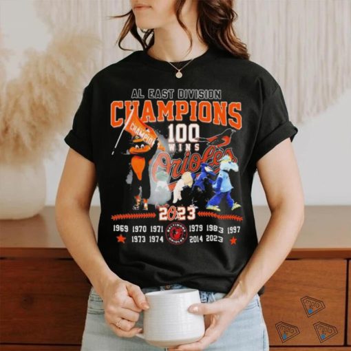 Baltimore Orioles 100 Wins AL East Division Champions 2023 Shirt
