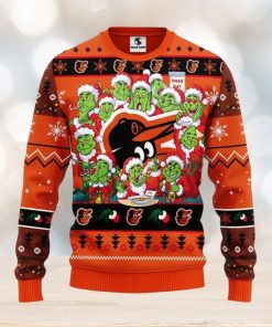 Baltimore Orioles 12 Grinch Xmas Day Christmas Ugly Sweater 3D Christmas Xmas Sweater