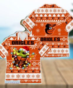 Baltimore Orioles Baby Yoda Star Wars Funny Hawaiian Shirt New For Fans Gift Christmas Holidays