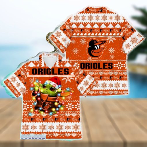 Baltimore Orioles Baby Yoda Star Wars Funny Hawaiian Shirt New For Fans Gift Christmas Holidays