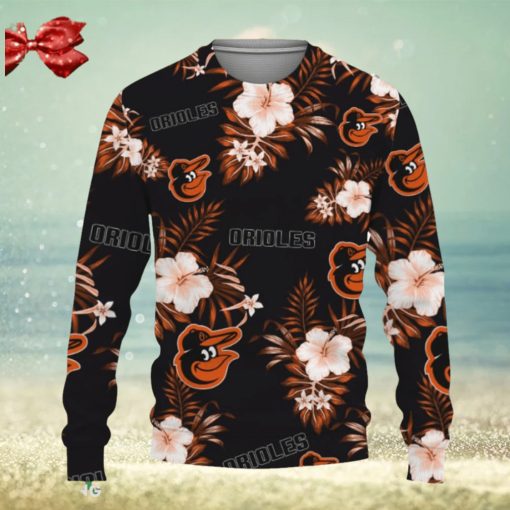 Baltimore Orioles Tropical Hawaii Sport Ugly Christmas Sweater Gift Holidays