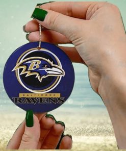 Baltimore Ravens Christmas NFL Football Ceramic Christmas Ornaments