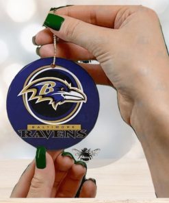 Baltimore Ravens Christmas NFL Football Ceramic Christmas Ornaments