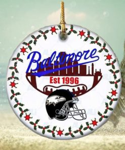 Baltimore Ravens Football Hallmarks NFL Ceramic Christmas Ornaments