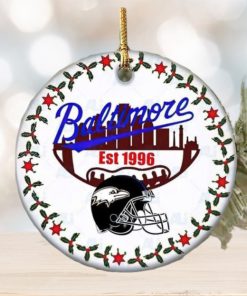 Baltimore Ravens Football Hallmarks NFL Ceramic Christmas Ornaments