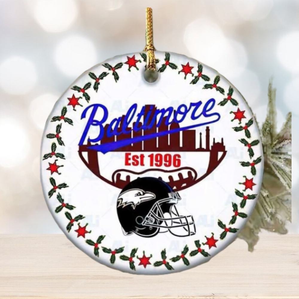 Baltimore Ravens Football Hallmarks NFL Ceramic Christmas Ornaments Baltimore Ravens Football Hallmarks NFL Ceramic Christmas Ornaments