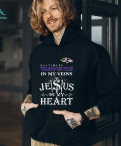 Baltimore Ravens In My Vien Jesus In My Heart Logo Shirt, hoodie, sweater, long sleeve and tank top Baltimore Ravens In My Vien Jesus In My Heart Logo Shirt