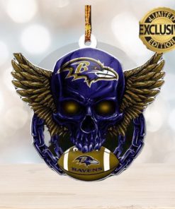 Baltimore Ravens NFL Football Skull Xmas Gifts Christmas Tree Decorations Ornament
