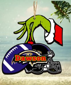 Baltimore Ravens NFL Grinch Personalized Ornament SP12102399ID03