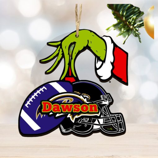 Baltimore Ravens NFL Grinch Personalized Ornament SP12102399ID03