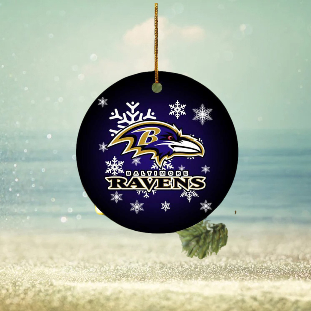 Baltimore Ravens NFL Merry Christmas Ceramic Ornament Baltimore Ravens NFL Merry Christmas Ceramic Ornament