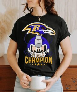 Baltimore Ravens NFL Mickey Mouse with helmet shirt