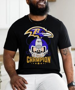 Baltimore Ravens NFL Mickey Mouse with helmet shirt