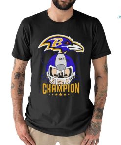 Baltimore Ravens NFL Mickey Mouse with helmet shirt